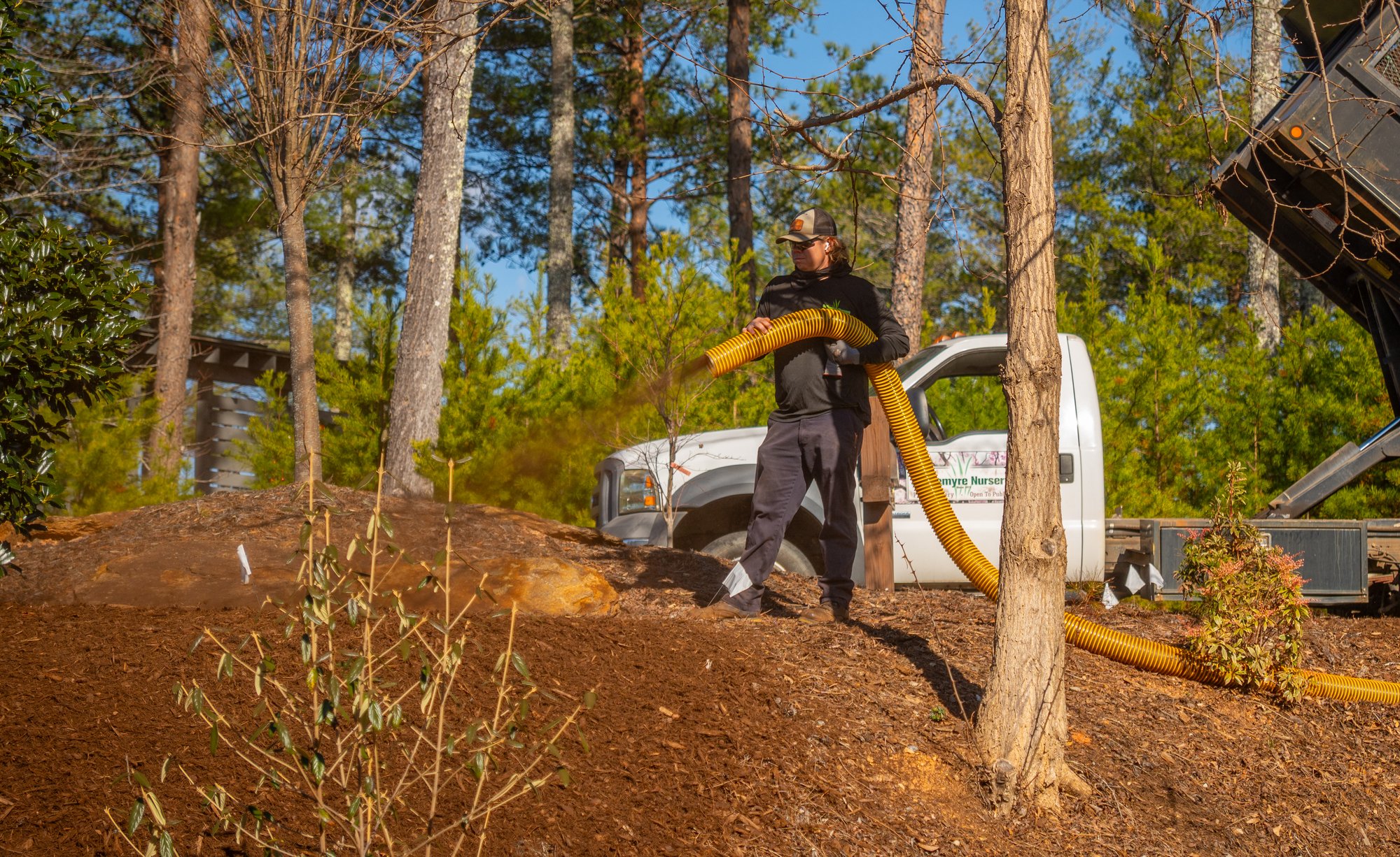 Mulch Blowing